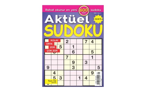 Aktüel Sudoku Bulmaca Sayı 5 (3 AYLIK)