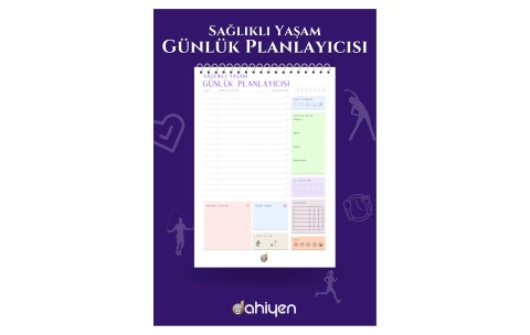 Sağlıklı Yaşam Günlük Planlayıcısı | A5 Boyut